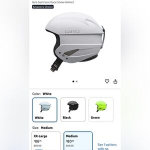 NEW Giro Sestriere Race Snow Sport Helmet medium